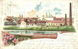 T2/T3 1902 Szatmárnémeti, Szatmár Város, Satu Mare; Löwy M. Kiadása. Floral, Litho (EK) - Unclassified