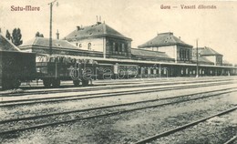 ** T1/T2 Szatmárnémeti, Satu Mare; Vasútállomás, Vonat / Gara / Bahnhof / Railway Station, Train - Unclassified