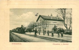 T2 Temesrékas, Rékás, Recas; Vasútállomás G?zmozdonnyal. W.L. Bp. 6728. / Bahnhof / Railway Station With Locomotive - Unclassified