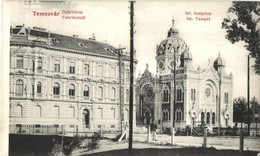 * T2 Temesvár, Timisoara; Gyárvárosi Izraelita Templom, Zsinagóga / Fabrikstadt / Synagogue (képeslapfüzetb?l / From Pos - Unclassified