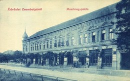 T2 Zsombolya, Hatzfeld, Jimbolia; Muschong-palota, Ifj. Keks Kárpitos üzlete. W. L. 427. / Palace With Upholsterer's Sho - Unclassified