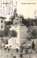 T2 1917 Bártfafürd?, Bardejovské Kúpele, Bardiov; Erzsébet Királyné Szobor / Statue - Ohne Zuordnung