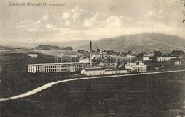 T2 1916 Csaca, Cadca, Caca; Posztógyár. Taub Emil Kiadása / Broadcloth Factory - Non Classificati