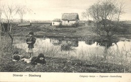 * T2 Dimvár, Dimburg, Suchohrad; Cigány-tanya A Falu Szélén / Zigeuner Ansiedlung Bei Dimburg / Gypsy Ranch - Non Classificati