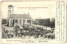 T2/T3 1901 Eperjes, Presov; Ipartestület Zászlószentelési ünnepélye Május Elsején. Divald / Flag Consecration Of The Ass - Ohne Zuordnung