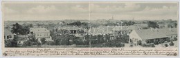 T2/T3 1900 Érsekújvár, Nové Zámky; Conlegner J. és Fia. Panorámalap / Panoramacard  (ragasztónyom / Gluemark) - Non Classificati