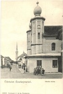 ** T1 Érsekújvár, Nové Zámky; Iskola Utca és Zsinagóga. Conlegner J. és Fia / Street View With Synagogue - Non Classificati