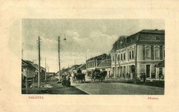 T2/T3 1912 Galánta, Gallandau; F? Utca. Lovaskocsik. W.L. Bp. 4474. / Main Street With Horse Carts (EK) - Non Classificati
