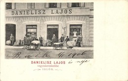 T2/T3 1905 Igló, Iglau, Spisská Nová Ves; Danielisz Lajos Vegyeskereskedése / Geschäft / Shop  (EK) - Non Classificati