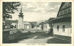 T2 Mecenzéf, Metzenzéf, Medzev; Utca Templommal / Street View With Church - Non Classificati