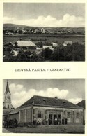 T2 1939 Uzapanyit, Uzovská Panica (Panita); Látkép, Templom, Ungár A. üzlete / Church And Shop - Non Classificati