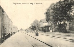T2 Dálya, Dalja, Dalj; Zeljeznicka Stanica. Verlag Jos. Krausz / Vasútállomás / Bahnhof / Railway Station - Non Classificati