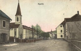 * T2 Ogulin, Utcakép Templommal / Street View With Church - Ohne Zuordnung
