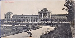 ** T3 Zagreb, Zágráb; Vasútállomás, Babakocsi. Három Részes Hajtatlan Panorámalap / Drzavni Kolodvor / Staatsbahnho / Ra - Non Classificati