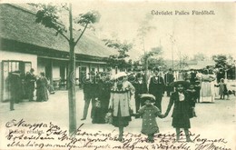 T2 1904 Palicsfürd?, Palic, Palitsch; Mozgalmas Utcakép Bazárral / Lively Street View With Bazaar Shop - Ohne Zuordnung
