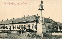 T2 Paripás, Parabuty, Parabuc (Ratkovo); Községháza, Szentháromság Szobor és Tér. Mergl György 1979. / Gemeindehaus / To - Ohne Zuordnung