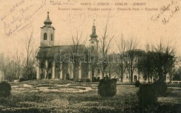 T2 1908 Zimony, Zemun, Semlin; Erzsébet Sétatér Templomokkal. W.L. 905. / Perivoj / Elisabeth Park / Park With Churches - Non Classificati