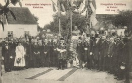 ** T2/T3 1910 Kabold, Kobersdorf; Ferenc József Király Szobrának Leleplezési ünnepsége. Stagl. F. Fényképe Után / Königs - Ohne Zuordnung