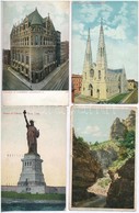 ** * 51 Db RÉGI Amerikai Városképes Lap / 51 Pre-1930 Town-view Postcards From USA - Zonder Classificatie