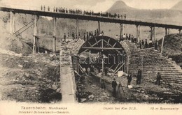 ** T2/T3 Tauernbahn, Nordrampe, Strecke Schwarzach-Gastein, Objekt Bei Km 213, 10 M Spannweite. F. Fuchs / Construction  - Ohne Zuordnung