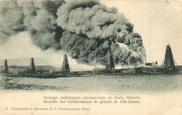 * T2/T3 Bibi-Eybat, Bibiheybat, Bibi-Ebatte (Baku); Incendie Des établissements De Pétrole / Fire Of Petroleum Establish - Ohne Zuordnung