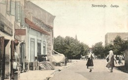 T2 1909 Nevesinje, Carsija / Market Street With The Shop Of Armin Deutsch - Zonder Classificatie