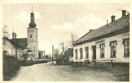 ** T1/T2 Senov U Nového Jicína, Schönau Bei Neutitschein; Gasthaus / Street View With Church And Guest House Hotel - Unclassified