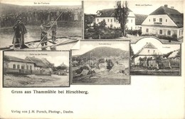 ** T1/T2 Staré Splavy (Doksy), Thammühl Bei Hirschberg; Mühle Und Gasthaus, Forsthaus, Schraubenberg, Schule, Bei Der Fi - Unclassified