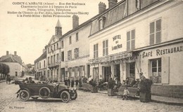 * T1/T2 Coincy-L'Abbaye (Aisne), Rue Des Bordeaux, Hotel Du Lion Noir / Street View With Hotel, Cafe And Restaurant, Aut - Non Classificati