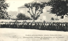 ** T1 1908 Grahovac, Proslava Pedesetgodisnjice: Ucesnice Grahovacke Bitke. Atelier Smodlaka / Fünfzigjähriges Jubiläum  - Zonder Classificatie