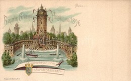 ** T1 1896 Berlin, Berliner Gewerbe Ausstellung, Aussichtsthurm Hauptrestaurant. Krüger & Co. / Great Industrial Exposit - Non Classificati