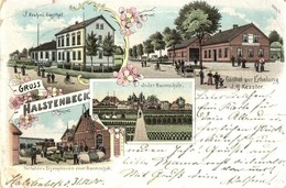 T3 1900 Halstenbek, Halstenbeck; In Der Baumschule, Gasthof Zur Erholung J. H. Kessler, J. Krohn's Gasthof, Verladen Von - Ohne Zuordnung