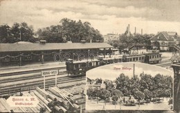 T2 Hanau, Hanau-West Bahnhof, Neue Anlage / Railway Station With Train - Non Classificati