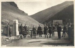 ** T2 Brennero, Brenner (Südtirol);  Grenzstein / Border Between Italy And Austria With Border Guards - Non Classificati