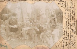T2/T3 1905 Constantinople, Istanbul; Turkish Family, Folklore. Photo (EK) - Zonder Classificatie
