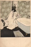 ** T2 Bathing Lady. Gently Erotic Art Postcard. Simplicissimus Karte Serie VIII. No. 2. - Zonder Classificatie