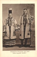 ** T1 Szász Jegyesek Jaádból (Jád). Jos. Drotleff Nr. 411. / Sächsisches Brautpaar Aus Jaad / Transylvanian Saxon Folklo - Ohne Zuordnung