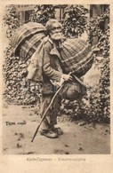 T2/T3 1917 Korb-Zigeuner. Jos. Drotleff / Erdélyi Kosárfonó Cigány. Folklór / Transylvanian Folklore, Basket Weaving Gyp - Ohne Zuordnung