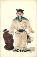 ** T2 K.u.K. Kriegsmarine Mariner, Humour. G. Costalunga 16200. Pola 1909. Unsigned Ed. Dworak - Ohne Zuordnung