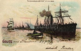 T2 German Ships. Gruss Aus... Meteor Transparentpostk. DRGM 88690. Hold To Light Litho - Zonder Classificatie