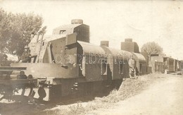 T2/T3 Els? Világháborús Osztrák-magyar Páncélvonat / Panzerzug / WWI K.u.k. Military Panzer Train (armored Train). Photo - Unclassified