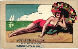 * T2 Bathing Beauty; Italian Art Deco Ballerini & Fratini (with Hungarian Commercial Stamping) S: Chiostri - Ohne Zuordnung