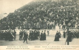 ** T2 1906 Athens, Athenes; Entrée De L.M. Les Rois De La Grande Brettagne Et De Grece Au Stade / 1906 Intercalated Game - Non Classificati