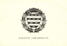 ** T2/T3 Húsz Millió Magyart EPOL 1935. A Budapesti Egészségpolitikai Társaság Propaganda Reklámlapja / Budapest Health  - Ohne Zuordnung