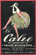 ** T1 Le Calze Si Comprano Al Modernissimo. Bologna, Ang. Re Enzo / 'Modernissimo' Italian Stockings Advertisement. Mina - Non Classificati