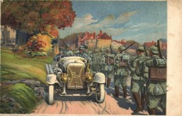 * T3 1916 Osztrák-magyar Tisztek Puch Automobilban Maubeuge El?tt; Puch M?vek Rt Reklámlapja. Graz / Puchwerke A.G. Graz - Non Classificati