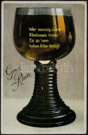 * T2/T3 1939 Gruss Aus Rhein / Beer Goblet. Leporellocard - Unclassified