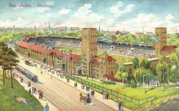 ** T2 Stockholm, Stadion / Stadium. Litho - Ohne Zuordnung