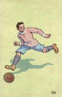 * T2/T3 Football Player. LP 222/IV. Litho S: K.V. (EK) - Ohne Zuordnung