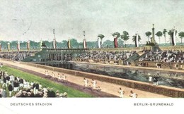 T2/T3 1913 Berlin-Grunewald, Deutsches Stadion / German Stadium. Offizielle Stadion Postkarte (EK) - Ohne Zuordnung